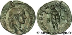ALEXANDRE SEVERE (10/05/221-22/03/235) Marcus Aurelius Severus Alexander Auguste (13/03/222-22/02/235) Sesterce 231 N° brm_168513 Date : 231 Nom de l'atelier : Rome Métal : cuivre Diamètre : 28,5mm Ax