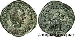 OTACILIA SEVERA (+249) Marcia Otacilia Severa Femme de Philippe Ier, mère de Philippe II - Augusta (244-249) Sesterce 246 N° brm_168538 Date : 246 Nom de l'atelier : Rome Métal : cuivre Diamètre : 31,