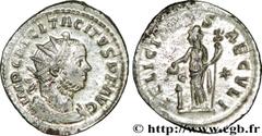 TACITE (11-12/275-06/276) Marcus Claudius Tacitus Aurelianus 276 N° brm_168589 Date : 276 Nom de l'atelier : Lyon Métal : billon Diamètre : 24mm Axe des coins : 6h. Poids : 3,19g.   Etat de conservati