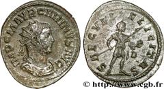 CARIN (10/282-09/285) Marcus Aurelius Carinus Auguste (03/283-09/285) Aurelianus 283-284 N° brm_168620 Date : 283-284 Nom de l'atelier : Lyon Métal : billon Diamètre : 24,5mm Axe des coins : 6h. Poids