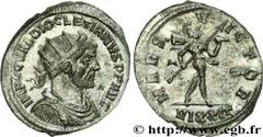 DIOCLETIEN (20/11/284-1/05/305) Caius Aurelius Valerius Diocletianus Auguste (20/11/284-1/05/305) Aurelianus 285-286 N° brm_168624 Date : 285-286 Nom de l'atelier : Ticinum Métal : billon Diamètre : 2