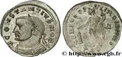 CONSTANCE Ier CHLORE (1/03/293-25/07/306) Flavius Valerius Constantius César (1/03/293-1/05/305) Follis ou nummus 300 - mi 304 N° brm_168650 Date : 300 - mi 304 Nom de l'atelier : Lyon Métal : cuivre 