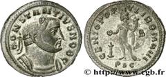 CONSTANCE Ier CHLORE (1/03/293-25/07/306) Flavius Valerius Constantius César (1/03/293-1/05/305) Follis ou nummus 300-304 N° brm_168651 Date : 300-304 Nom de l'atelier : Lyon Métal : cuivre Diamètre :