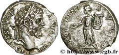 SEPTIME SEVERE (13/04/193-4/02/211) Lucius Septimius Severus Denier 195 N° brm_168858 Date : 195 Nom de l'atelier : Rome Métal : argent Diamètre : 18mm Axe des coins : 6h. Poids : 3,24g. Degré de rare