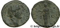 ANTONIN LE PIEUX (25/02/138-7/03/161) Titus Aurelius Fulvus Boionius Arrius Antoninus Auguste (10/07/138-7/03/161) As 147 N° brm_170497 Date : 147 Nom de l'atelier : Rome Métal : cuivre Diamètre : 26m