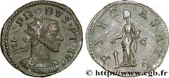 PROBUS (06-07/276-09/282) Marcus Aurelius Probus Aurelianus 282 N° brm_173355 Date : 282 Nom de l'atelier : Lyon Métal : billon Diamètre : 22mm Axe des coins : 6h. Poids : 3,89g. Degré de rareté : R1 