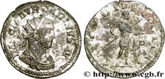 CARIN (10/282-09/285) Marcus Aurelius Carinus Auguste (03/283-09/285) Aurelianus 283-284 N° brm_173444 Date : 283-284 Nom de l'atelier : Lyon Métal : billon Diamètre : 22mm Axe des coins : 12h. Poids 
