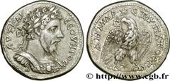 SEPTIME SEVERE (13/04/193-4/02/211) Lucius Septimius Severus Tétradrachme syro-phénicien 207 - 208 N° brm_173733 Date : 207 - 208 Nom de l'atelier : Laodicée Métal : billon Diamètre : 26mm Axe des coi