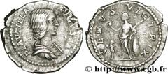 PLAUTILLE (+211) Publia Fulvia Plautilla Augusta (202-205) Denier 204 N° brm_174393 Date : 204 Nom de l'atelier : Rome Métal : argent Diamètre : 18,5mm Axe des coins : 12h. Poids : 3,56g. Degré de rar