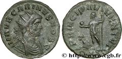 CARIN (10/282-09/285) Marcus Aurelius Carinus César (10/282-03/283) Aurelianus 282 N° brm_175559 Date : 282 Nom de l'atelier : Ticinum Métal : billon Diamètre : 21,5mm Axe des coins : 12h. Poids : 3,4