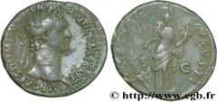 DOMITIEN (12/69-18/09/96) Titus Flavius Domitianus Auguste (13/09/81-18/09/96) As 92-94 N° brm_176933 Date : 92-94 Nom de l'atelier : Rome Métal : cuivre Diamètre : 26,5mm Axe des coins : 6h. Poids : 