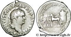 TITUS (1/07/69-13/09/81) Titus Flavius Vespasianus Auguste (24/06/79-13/09/81) Denier 79 N° brm_177139 Date : 79 Nom de l'atelier : Rome Métal : argent Diamètre : 19,50mm Axe des coins : 4h. Poids : 2