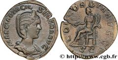 OTACILIA SEVERA (+249) Marcia Otacilia Severa Femme de Philippe Ier, mère de Philippe II - Augusta (244-249) Sesterce 246 N° brm_177237 Date : 246 Nom de l'atelier : Rome Métal : cuivre Diamètre : 30,