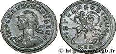 PROBUS (06-07/276-09/282) Marcus Aurelius Probus Aurelianus 277 N° brm_177313 Date : 277 Nom de l'atelier : Serdica Métal : billon Diamètre : 23,50mm Axe des coins : 5h. Poids : 4,12g. Etat de conserv