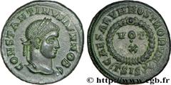 CONSTANTIN II (1/03/317-04/340) Flavius Claudius Julius Constantinus César (1/03/317-9/09/337) Centenionalis ou nummus 324 N° brm_177403 Date : 324 Nom de l'atelier : Siscia Métal : cuivre Diamètre : 