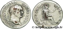 VESPASIEN (1/07/69-24/06/79) Titus Flavius Sabinus Vespasianus Denier fourré 74 N° brm_178101 Date : 74 Nom de l'atelier : Rome Métal : argent Diamètre : 18mm Axe des coins : 7h. Poids : 2,59g. Etat d