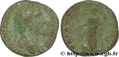 ANTONIN LE PIEUX (25/02/138-7/03/161) Titus Aurelius Fulvus Boionius Arrius Antoninus Auguste (10/07/138-7/03/161) Sesterce 156 N° brm_180825 Date : 156 Nom de l'atelier : Rome Métal : cuivre Diamètre