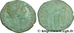 ANTONIN LE PIEUX (25/02/138-7/03/161) Titus Aurelius Fulvus Boionius Arrius Antoninus Auguste (10/07/138-7/03/161) Dupondius 157-158 N° brm_180828 Date : 157-158 Nom de l'atelier : Rome Métal : cuivre