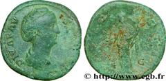 FAUSTINE MERE (+141) Annia Galeria Faustina Consécration d'Antonin le Pieux Sesterce c. après 147 N° brm_180830 Date : c. après 147 Nom de l'atelier : Rome Métal : cuivre Diamètre : 33mm Axe des coins