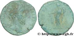 COMMODE (166-31/12/192) Lucius Aurelius Commodus Auguste (17/03/180-31/12/192) Dupondius 186 N° brm_180856 Date : 186 Nom de l'atelier : Rome Métal : cuivre Diamètre : 25,5mm Axe des coins : 12h. Poid