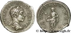 ELAGABAL (16/05/218-12/03/222) Marcus Aurelius Antoninus Denier 220 N° brm_180876 Date : 220 Nom de l'atelier : Rome Métal : argent Diamètre : 18,5mm Axe des coins : 6h. Poids : 3,32g. Degré de rareté