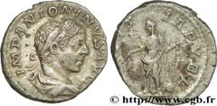 ELAGABAL (16/05/218-12/03/222) Marcus Aurelius Antoninus Denier 219 N° brm_180877 Date : 219 Nom de l'atelier : Rome Métal : argent Diamètre : 18mm Axe des coins : 12h. Poids : 3,33g. Degré de rareté 