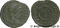 CRISPUS (1/04/317-09/326) Flavius Julius Crispus César (317-326) Centenionalis ou nummus 323-324 N° brm_182086 Date : 323-324 Nom de l'atelier : Trèves Métal : cuivre Diamètre : 19,5mm Axe des coins :