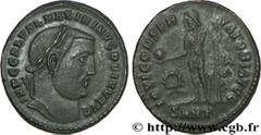 MAXIMIN II DAIA (1/05/305-04/313) Caius Galerius Valerius Maximinus Auguste (310-04/313) Follis ou nummus 312 N° brm_182097 Date : 312 Nom de l'atelier : Héraclée Métal : cuivre Diamètre : 23,00mm Axe