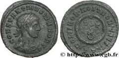 CONSTANTIN II (1/03/317-04/340) Flavius Claudius Julius Constantinus César (1/03/317-9/09/337) Centenionalis ou nummus 322-325 N° brm_182123 Date : 322-325 Nom de l'atelier : Ticinum Métal : cuivre Di
