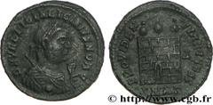 LICINIUS II (1/04/317-09/324) Flavius Valerius Constantinus Licinianus Licinius César (317-324) Centenionalis ou nummus 318-320 N° brm_182186 Date : 318-320 Nom de l'atelier : Héraclée Métal : billon 