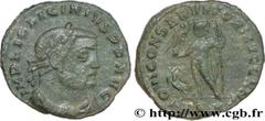 LICINIUS Ier (11/08/308-09/324) Valerius Licinianus Licinius Follis ou nummus 312-313 N° brm_182410 Date : 312-313 Nom de l'atelier : Thessalonique Métal : cuivre Diamètre : 22mm Axe des coins : 12h. 