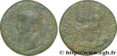 NERON DRUSUS (+ 9 avant J.-C.) Nero Claudius Drusus Cوsar Restitution de Claude Sesterce 41-45 N° brm_183757 Date : 41-45 Nom de l'atelier : Rome Métal : cuivre Diamètre : 35mm Axe des coins : 6h. Poi