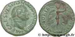 VESPASIEN (1/07/69-24/06/79) Titus Flavius Sabinus Vespasianus As 72-73 N° brm_183759 Date : 72-73 Nom de l'atelier : Rome Métal : cuivre Diamètre : 25mm Axe des coins : 6h. Poids : 11,76g.   Etat de 