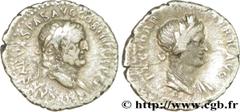VESPASIEN (1/07/69-24/06/79) Titus Flavius Sabinus Vespasianus Denier 69-70 N° brm_184518 Date : 69-70 Nom de l'atelier : Ephèse Métal : argent Diamètre : 18mm Axe des coins : 6h. Poids : 2,69g. Degré