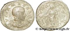 JULIA MAESA (+223 ou 226) Julia Mوsa Sœur de Julia Domna, mère de Julia Soémias et de Julia Mamée, grand-mère d'Elagabal et d'Alexandre Sévère - Augusta (218-223/226) Denier 219 ou 223 N° brm_185818 D