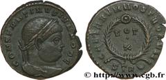 CONSTANTIN II (1/03/317-04/340) Flavius Claudius Julius Constantinus César (1/03/317-9/09/337) Centenionalis ou nummus 323-324 N° brm_186073 Date : 323-324 Nom de l'atelier : Trèves Métal : cuivre Dia