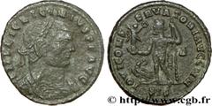 LICINIUS Ier (11/08/308-09/324) Valerius Licinianus Licinius Follis ou nummus 313 N° brm_187555 Date : 313 Nom de l'atelier : Siscia Métal : cuivre Diamètre : 23mm Axe des coins : 12h. Poids : 3,95g. 