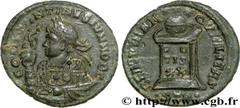 CONSTANTIN II (1/03/317-04/340) Flavius Claudius Julius Constantinus César (1/03/317-9/09/337) Centenionalis ou nummus 322 N° brm_187696 Date : 322 Nom de l'atelier : Belgique, Trèves Métal : cuivre D