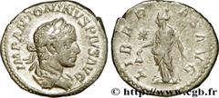 ELAGABAL (16/05/218-12/03/222) Marcus Aurelius Antoninus Denier 220 N° brm_187737 Date : 220 Nom de l'atelier : Rome Métal : argent Diamètre : 18mm Axe des coins : 12h. Poids : 2,49g.   Etat de conser