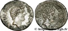 MARC ANTOINE et OCTAVE (41 avant J.-C.) Marcus Antonius, Caius Julius Cوsar Octavianus Denier c. 41 AC. N° brm_187904 Date : c. 41 AC. Nom de l'atelier : Ephèse Métal : argent Diamètre : 18,50mm Axe d