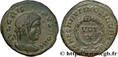 CRISPUS (1/04/317-09/326) Flavius Julius Crispus César (317-326) Centenionalis ou nummus 323 N° brm_188172 Date : 323 Nom de l'atelier : Lyon Métal : cuivre Diamètre : 18,50mm Axe des coins : 6h. Poid