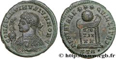 CONSTANTIN II (1/03/317-04/340) Flavius Claudius Julius Constantinus César (1/03/317-9/09/337) Centenionalis ou nummus 322 N° brm_188176 Date : 322 Nom de l'atelier : Trèves Métal : cuivre Diamètre : 