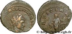 QUINTILLE (08-10 ou 11/270) Marcus Aurelius Claudius Quintillus Antoninien 270 N° brm_190385 Date : 270 Nom de l'atelier : Rome Métal : billon Diamètre : 20,5mm Axe des coins : 6h. Poids : 3,49g.   Et