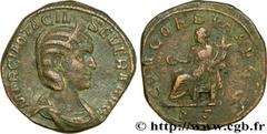 OTACILIA SEVERA (+249) Marcia Otacilia Severa Femme de Philippe Ier, mère de Philippe II - Augusta (244-249) Sesterce 246 N° brm_190433 Date : 246 Nom de l'atelier : Rome Métal : cuivre Diamètre : 30,
