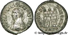 CRISPUS (1/04/317-09/326) Flavius Julius Crispus César (317-326) Centenionalis ou nummus 318-320 N° brm_190557 Date : 318-320 Nom de l'atelier : Héraclée Métal : cuivre Diamètre : 19mm Axe des coins :