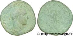 ALEXANDRE SEVERE (10/05/221-22/03/235) Marcus Aurelius Severus Alexander Auguste (13/03/222-22/02/235) Sesterce 225 N° brm_191638 Date : 225 Nom de l'atelier : Rome Métal : cuivre Diamètre : 30mm Axe 