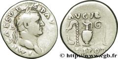 VESPASIEN (1/07/69-24/06/79) Titus Flavius Sabinus Vespasianus Denier 70-71 N° brm_192935 Date : 70-71 Nom de l'atelier : Rome Métal : argent Diamètre : 18,5mm Axe des coins : 6h. Poids : 3,20g. Degré