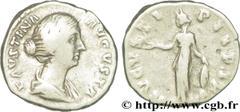 FAUSTINE JEUNE (+175) Annia Galeria Faustina Augusta (146-175) Denier 157-161 N° brm_194069 Date : 157-161 Nom de l'atelier : Rome Métal : argent Diamètre : 16mm Axe des coins : 6h. Poids : 3,44g.   E