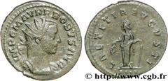 PROBUS (06-07/276-09/282) Marcus Aurelius Probus Aurelianus 276 N° brm_194113 Date : 276 Nom de l'atelier : Lyon Métal : billon Diamètre : 22mm Axe des coins : 6h. Poids : 3,78g.   Etat de conservatio
