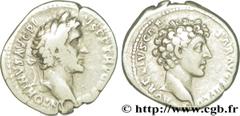 ANTONIN et MARC AURELE CESAR (140-161) Antoninus Pius, Marcus Aurelius Cوsar Denier 141 N° brm_196857 Date : 141 Nom de l'atelier : Rome Métal : argent Diamètre : 18,5mm Axe des coins : 6h. Poids : 3,
